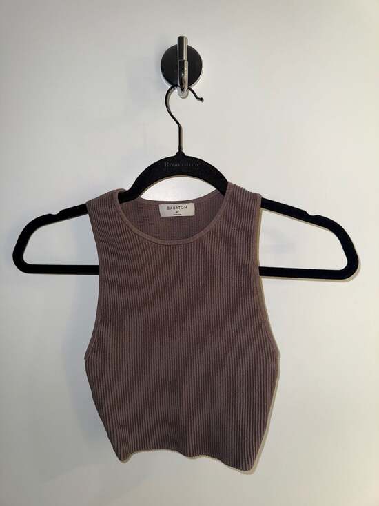 Babaton Tops - Babaton Sculpt Knit Racer Cropped Tank
